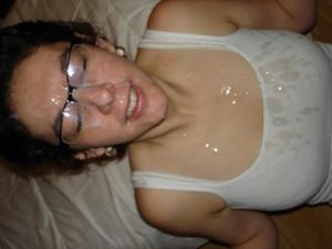 Covered cum blasted bitch