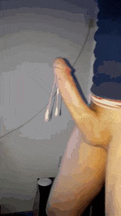 Huge white cock cumming handsfree