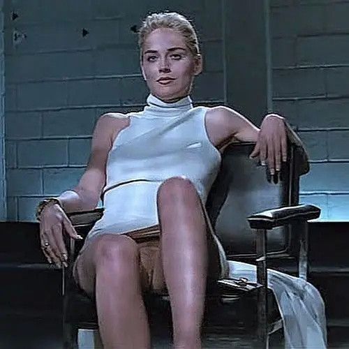 Sharon Stone's shaved cunt