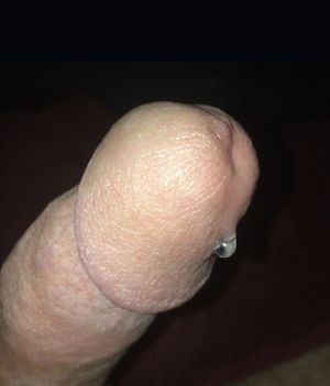 White cock pre cum