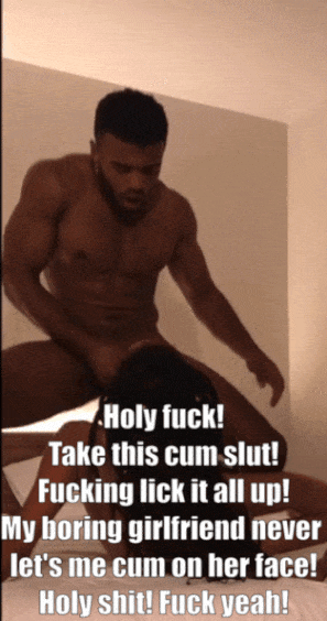 Boyfriend Cheats And Cums On Slut's Face Since His Girlfriend Won't Let Him