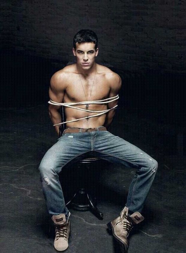 Spanish Actor Mario Casas Looking A Bit Tied Up At The Moment...