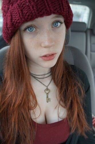 Cute redhead teen