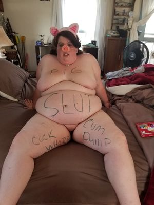 Pig Slut Cathryne on Display