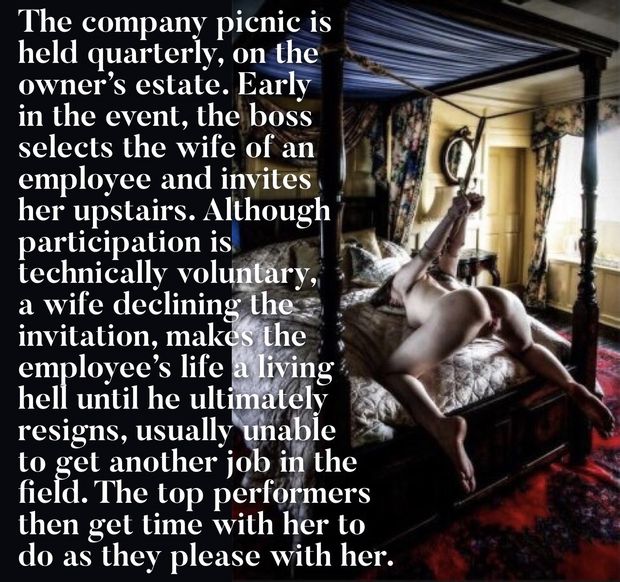 We were there less than five minutes before the boss pulled my wife aside for a private conversation. I haven’t seen her since then.