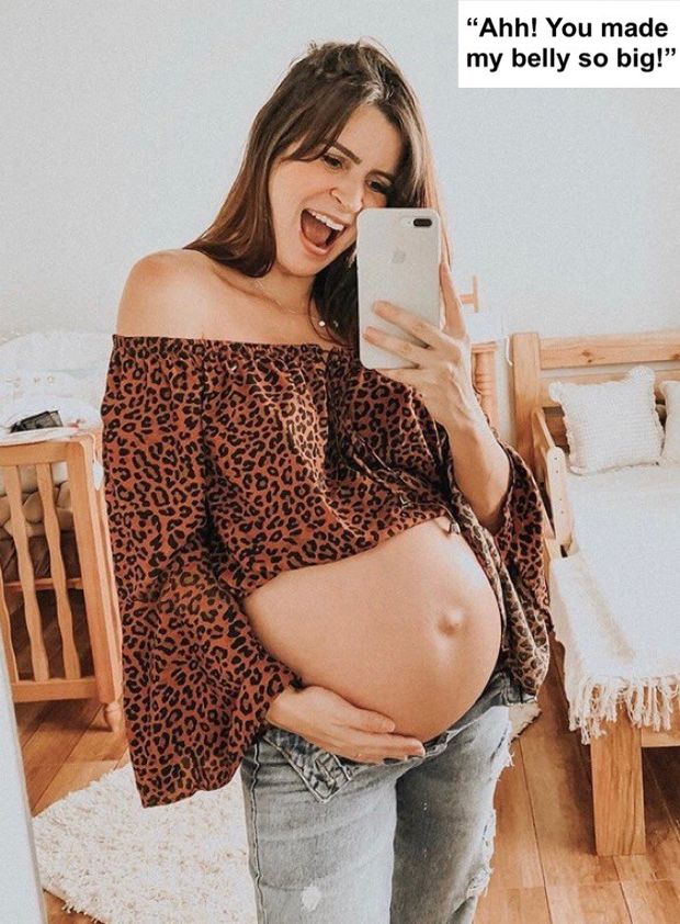 Pregnancy caption