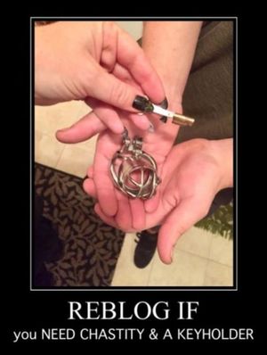 repin if you need chastity and keyholder