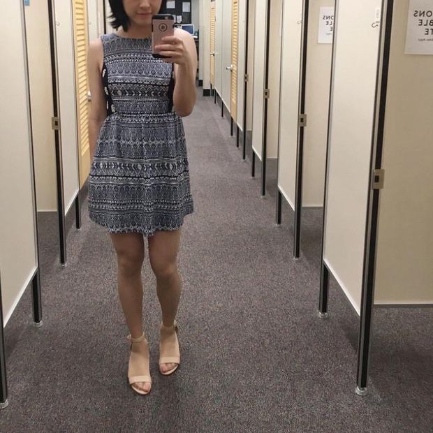 Pantyhose Pic Entitled Summer dress and nude pantyhose (oc)