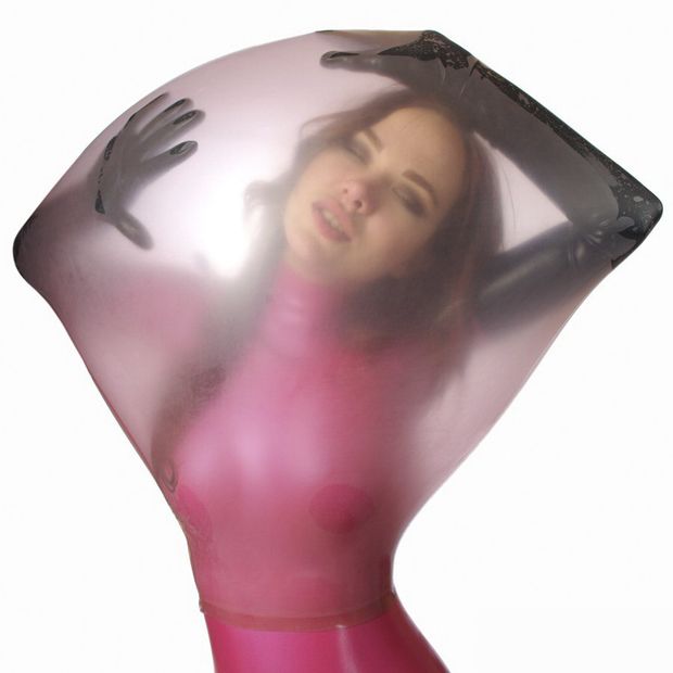 Trapped in rubber bag