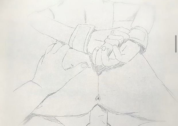 Levrette attachée