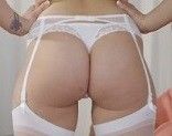 Sexy White Lingerie Ass