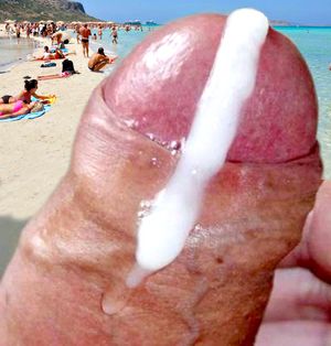 very sexy cumming on the beach in public