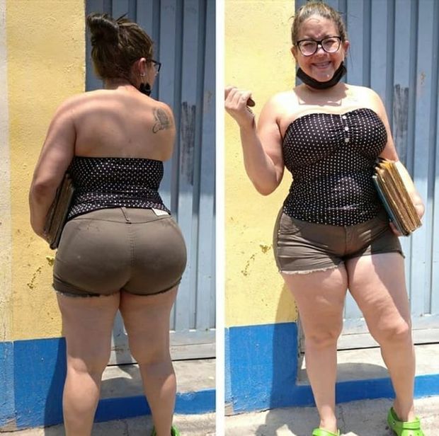 Brazilian Milf @ysmaramar1 in shorts showing her huge ass