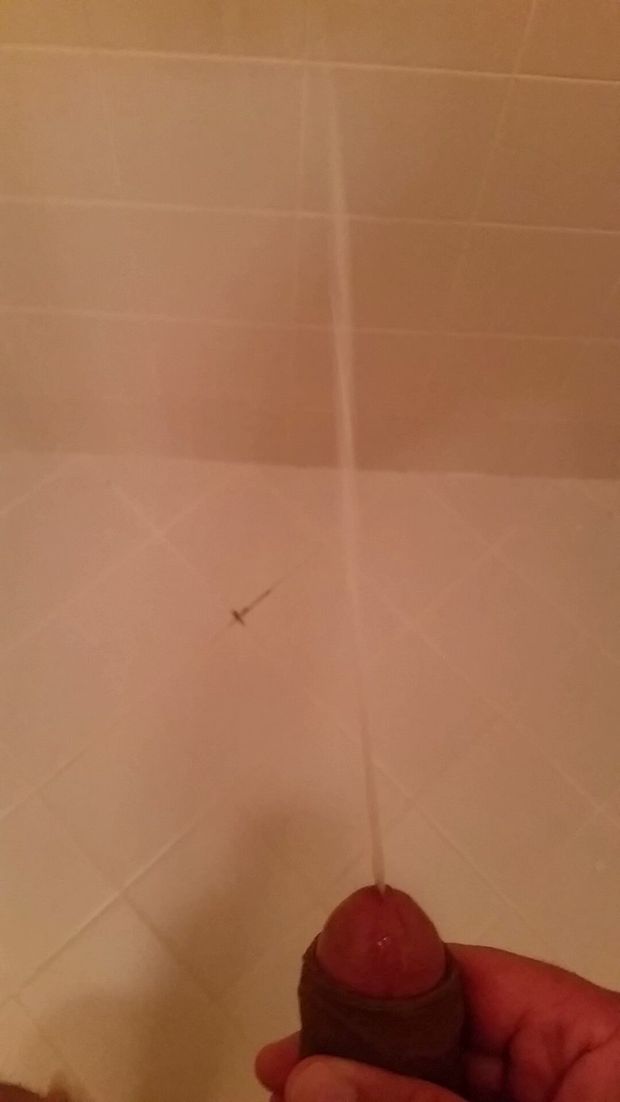 Cum shooting out of my cock