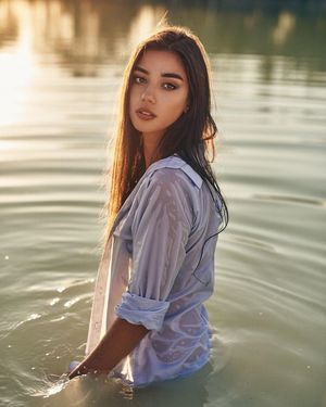 Maja Strojek getting wet for you