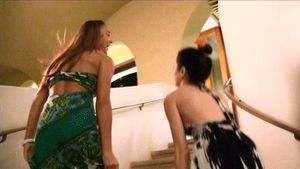 Playful teens mooning in public