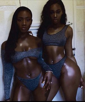 Gorgeous dark skinned ebony queens