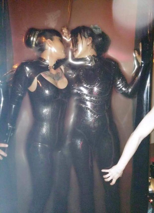 Couple in plastic