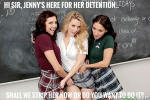 ..and hopefully sir will wear a condom this time!