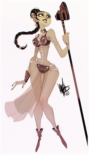 Princess Leia pin-up