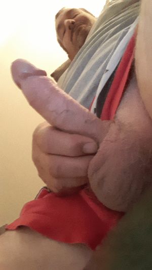 Playing with my cock