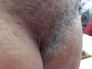 Greyish Hairy Pussy