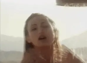 showering naked on beach - 2