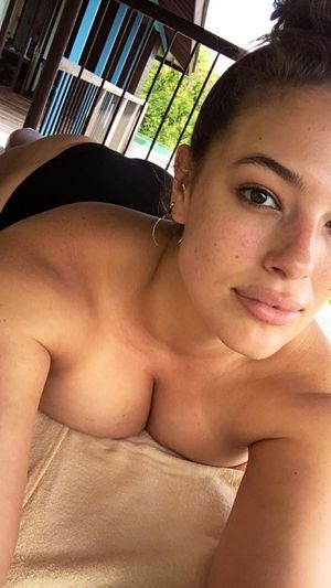 Ashley Graham Laying Down Thickness