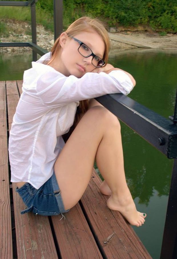Teen by the lake