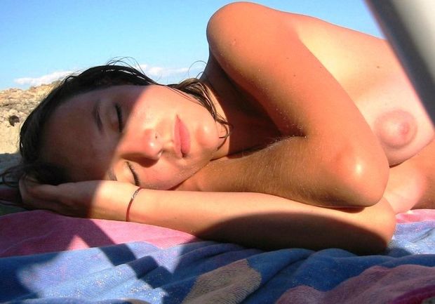Sleeping on the beach