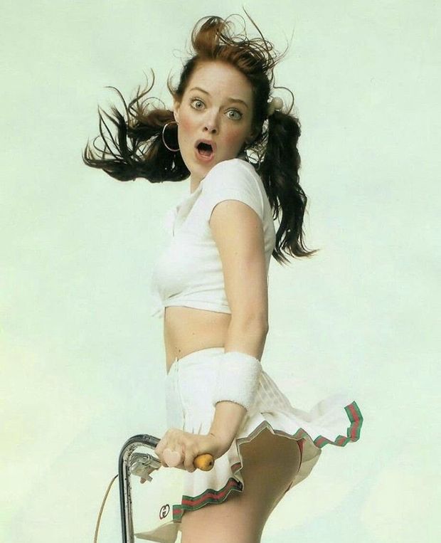 Nice panty shot on Emma Stone