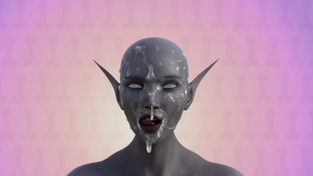Doing some render experiments with cum
