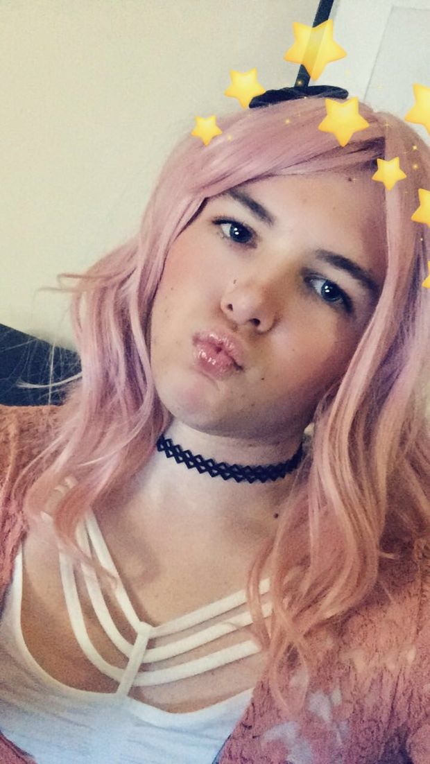 Cute sissy begging for hard cock