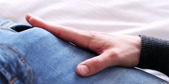 touch him feel him
