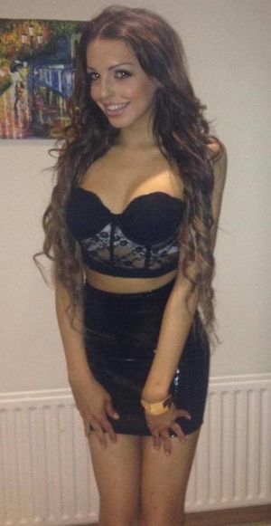 Chloe Salpa latina lingerie at the party