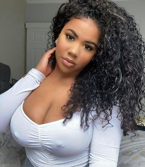 Busty ebony teen