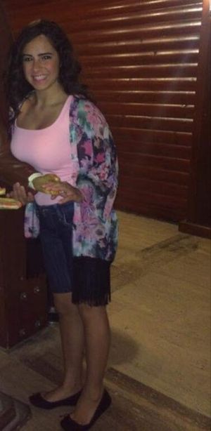 Hot brunette with big tits non nude