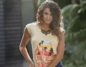 pulling up her skirt - 3