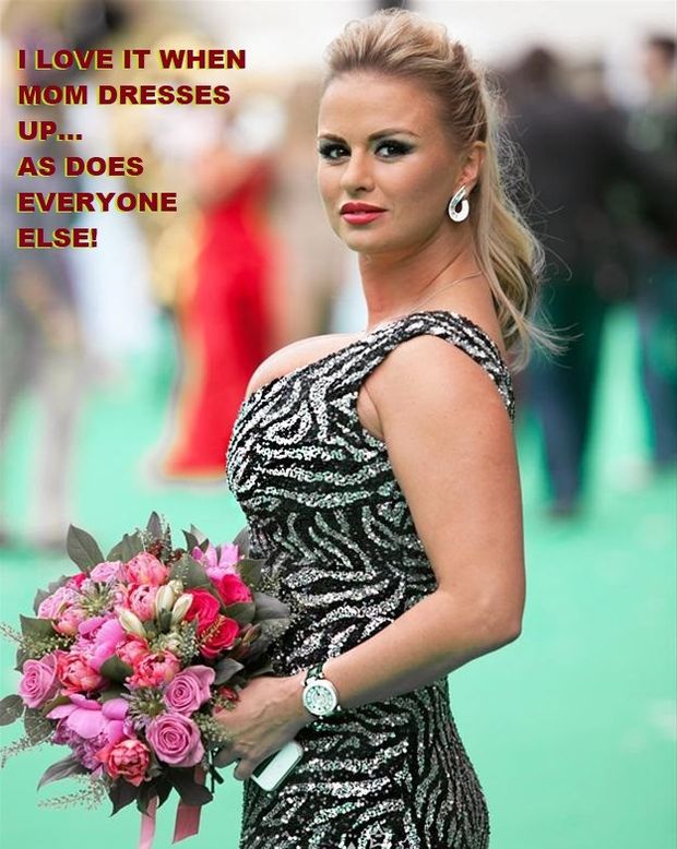 Mom dresses up