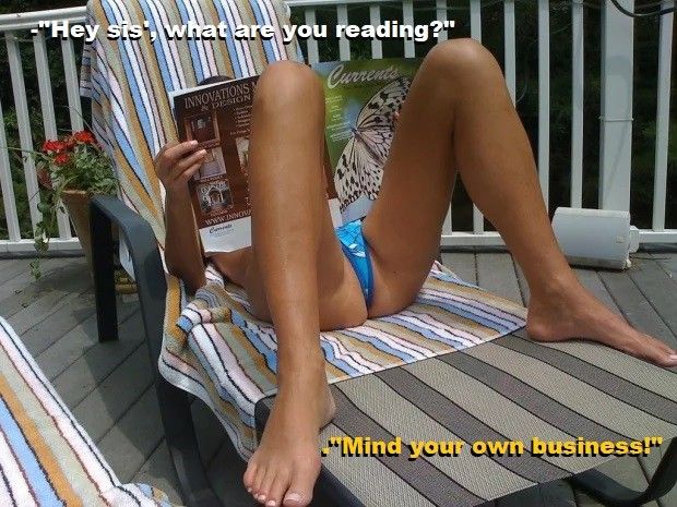 Sister reading