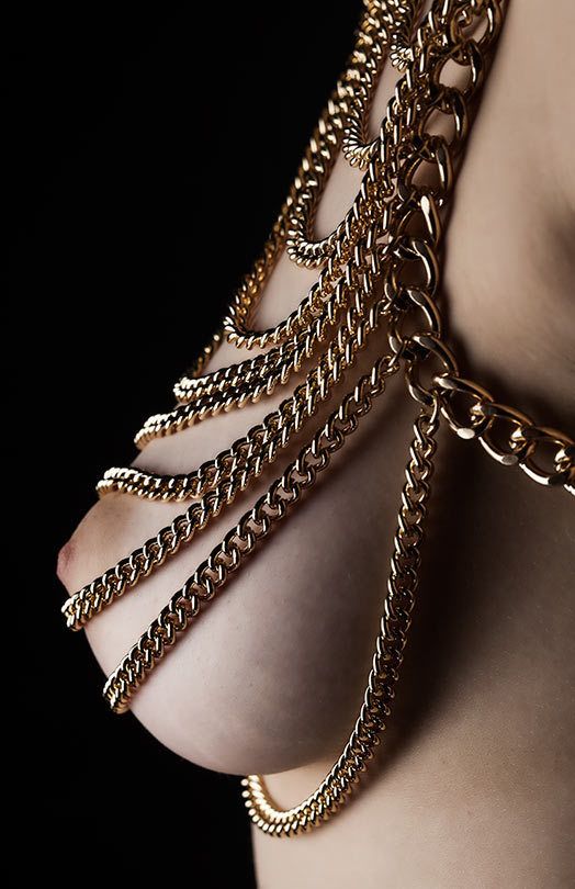 Bejewelled breast