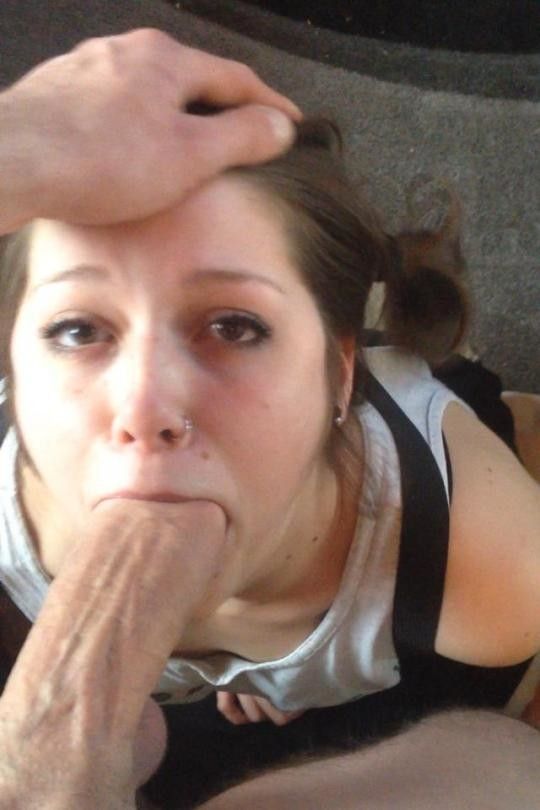 Taking big cock in mouth