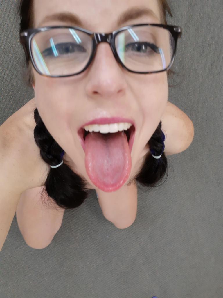 Tongue out and ready