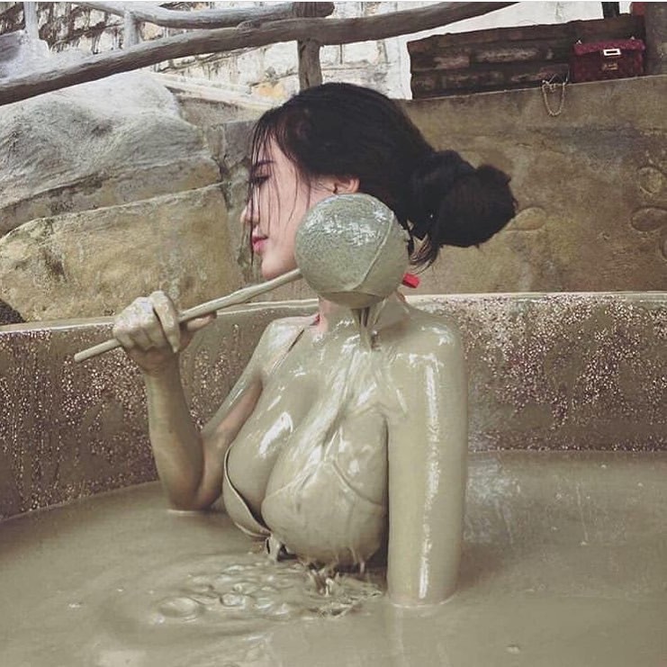 A pig in mud