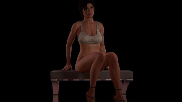 Lara Croft White Seer Bra(TomKing123)