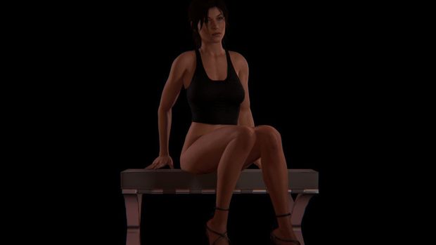 Lara Croft Black Tank Top(TomKing123)