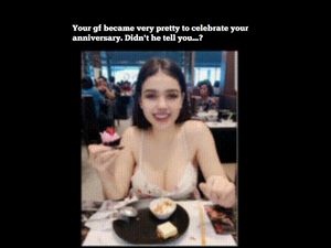 The girlfriend falls into the nets of her boyfriend's old bully