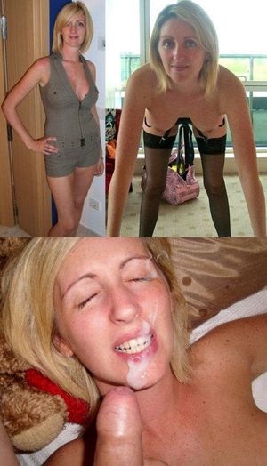 Sexy wife strips down and gets jizzed