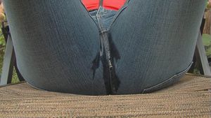 I love that feeling when the pee runs down my legs