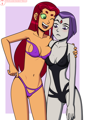 Starfire and Raven